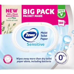 Zewa nedves törlőkendő Sensitive 80db
