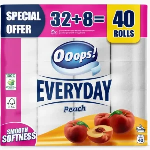 Ooops Everyday toalettpapír Barack 40 tekercs